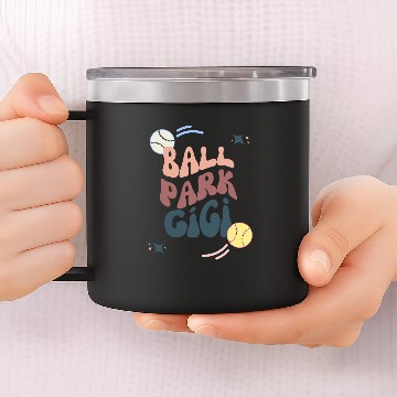 Discover Ball Park Gigi Softball and Baseball Baseball Tees 14oz Stainless Steel Tumblers