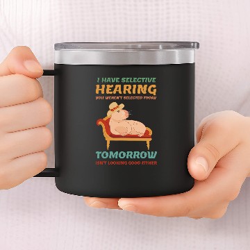 Discover Fancy capybaras Lover 14oz Stainless Steel Tumblers Kid Funny Selective Hearing Capy Baseball Tees