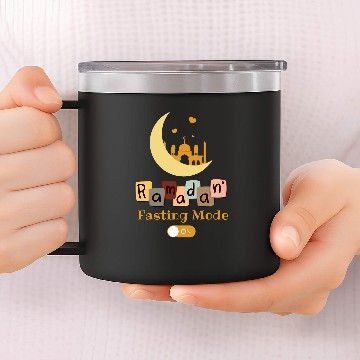 Discover Funny Fasting Mode Ramadan On Cool Islamic Fasting For Kids 21 Baseball Tees 14oz Stainless Steel Tumblers
