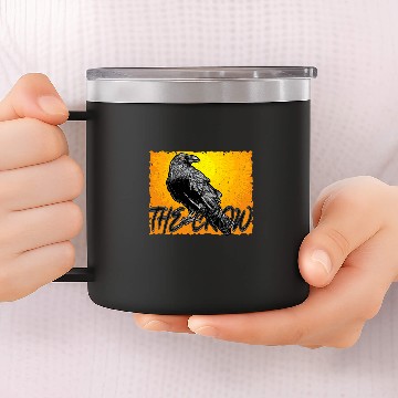 Discover Bird Art Gothic Black Animal Lover Crow Design 14oz Stainless Steel Tumblers