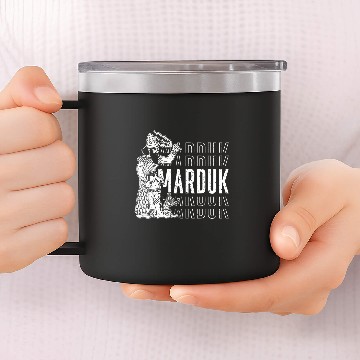 Discover Marduk Assyrian Mushussu Mesopotamia mythical scientist Iran 8 14oz Stainless Steel Tumblers