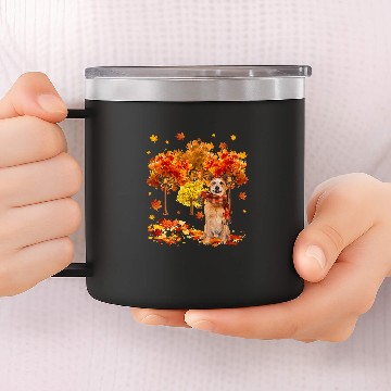 Discover Its Fall Yall Cute Australian Cattle Autumn Tree Fall Leaves 1 Baseball Tees 14oz Stainless Steel Tumblers