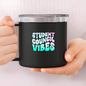 Discover Student Council Vibes Baseball Tees 14oz Stainless Steel Tumblers