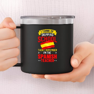 Discover Spanish Teacher Spain Flag Language Lesson Student 11 14oz Stainless Steel Tumblers