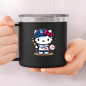 Discover Hello Kitty Dodgers 14oz Stainless Steel Tumblers