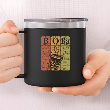 Discover Boba Tea Periodic Table Elements Bubble Tea Lover Nerd 6 14oz Stainless Steel Tumblers