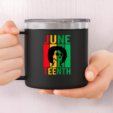 Discover Black Queen Proud African American History for Juneteenth Baseball Tees 14oz Stainless Steel Tumblers