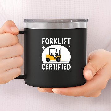 Discover Forklift Certified Forklift Operator Forklift Driver Baseball Tees 14oz Stainless Steel Tumblers