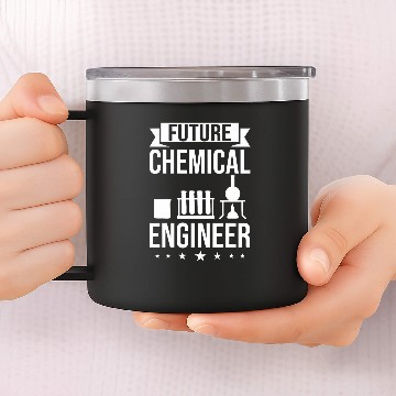 Discover chemicals Engineer Funny Engineering Physics Chemistry 14oz Stainless Steel Tumblers