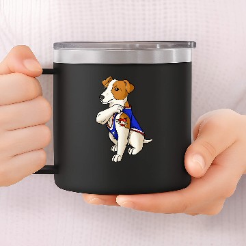 Discover Jack Russell Pet Dog Love Mom Puppy Owner 3 Baseball Tees 14oz Stainless Steel Tumblers
