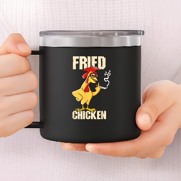 Discover Funny Drummer Fried Chicken Drumstick Nuggets Wings Breadcrumbs Baseball Tees 14oz Stainless Steel Tumblers
