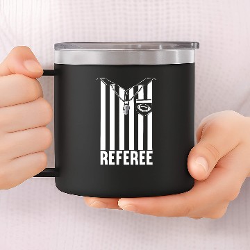 Discover Referee Draft Day Fantasy Football 14oz Stainless Steel Tumblers