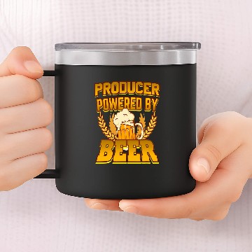Discover Producer Powered By Beer 14oz Stainless Steel Tumblers