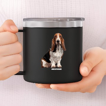 Discover Basset Hound Pet 2 6 Baseball Tees 14oz Stainless Steel Tumblers