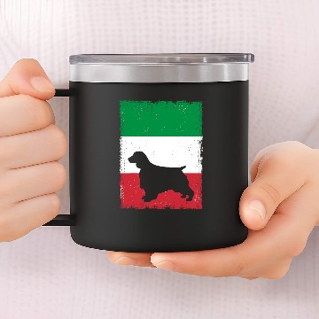 Discover English Springer Spaniel Pet Welsh Springer Spaniel Dog Italy Flag Italian vintages Mom Da Zip 14oz Stainless Steel Tumblers