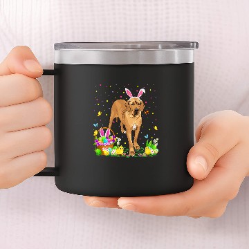 Discover Great Dane Pet Easter Egg Hunting Great Dane Easter Sunday 14oz Stainless Steel Tumblers