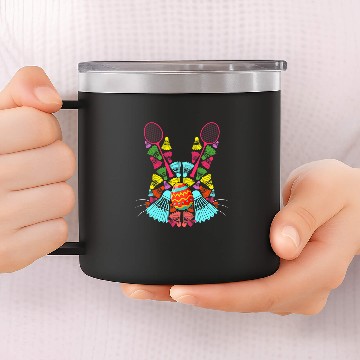 Discover Sport Badminton Rabbits Badminton Shuttlecocks Easter Egg Bunny Shape Funny Player Baseball Tees 14oz Stainless Steel Tumblers