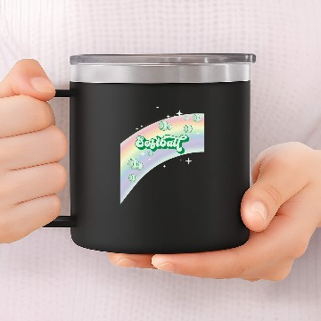Discover Sport Softball I Love Softball Pastel Rainbow Stars Aesthetic Kelly Green 14oz Stainless Steel Tumblers