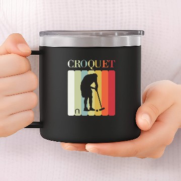 Discover Sport Croquet mens croquet Baseball Tees 14oz Stainless Steel Tumblers