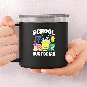 Discover bests School Custodian School Janitor 14oz Stainless Steel Tumblers