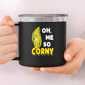 Discover Oh Me So Corny Cornhole Cornwall Farm Funny Farmer 14oz Stainless Steel Tumblers