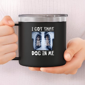 Discover Husky Pet I Got That Dog in Me Xray Meme Funny Siberian Husky Baseball Tees 14oz Stainless Steel Tumblers