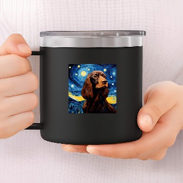 Discover Boykin Spaniel Pet Starry Night For Dog Mom Dog Dad 2 14oz Stainless Steel Tumblers