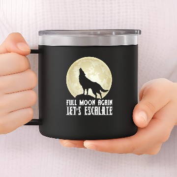 Discover Coyote Mammal Full moon wolfs lets howl and escalate Baseball Tees 14oz Stainless Steel Tumblers