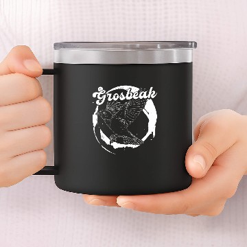 Discover Grosbeak ornithology birdwatching biologist binocular birder 9 Baseball Tees 14oz Stainless Steel Tumblers