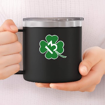 Discover Lucky 13 shamrock 14oz Stainless Steel Tumblers