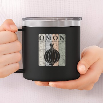 Discover Onion Periodic Table Elements Vegetables Farmer Retro 25 14oz Stainless Steel Tumblers