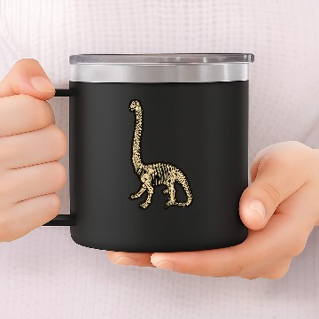 Discover Dinosaur Pet Bones Brachiosaurus Apatosaurus Brontosaurus 14oz Stainless Steel Tumblers