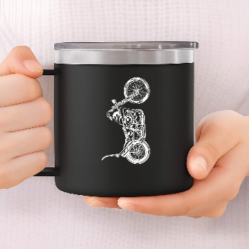 Discover Chopper 2Knucklehead 2Panhead 2Shovelhead Motorcycle 14oz Stainless Steel Tumblers