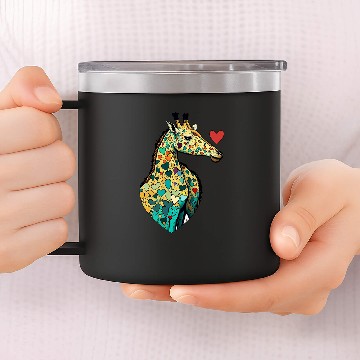 Discover Giraffe Pet 8 Baseball Tees 14oz Stainless Steel Tumblers