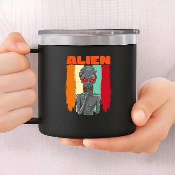 Discover Aliens UFO Abduction Alien Conspiracy Ufologists 21 Zip 14oz Stainless Steel Tumblers