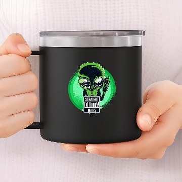 Discover Aliens UFO Straight Outta Mars Ufos Space 14oz Stainless Steel Tumblers