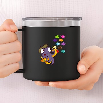 Discover Octopus Pet tentacles Drawing Baseball Tees 14oz Stainless Steel Tumblers