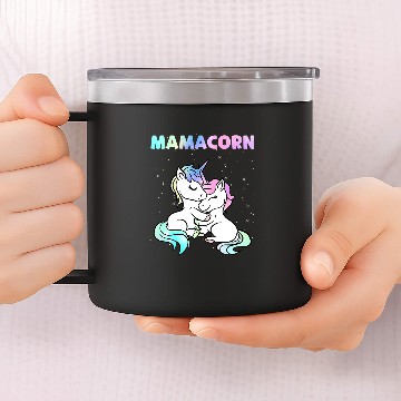 Discover Unicorn Pet Mamacorn Mother Daughter Son Unicorn Lover Mothers Day 14oz Stainless Steel Tumblers