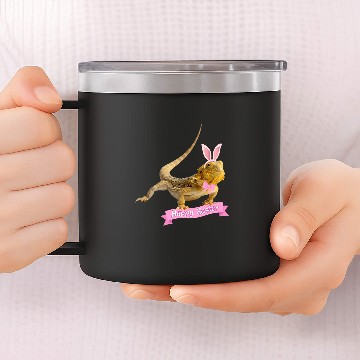 Discover Bearded Dragon Pet Easter Bearded Dragon Funny Spring Lizard Bearded Baseball Tees 14oz Stainless Steel Tumblers