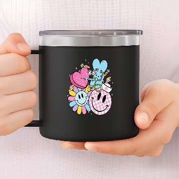 Discover Easter Bunny Stethoscope nurses Doctor RabbitNursing Easter Zip 14oz Stainless Steel Tumblers