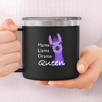 Discover Llama Pet design mama llama drama queen Baseball Tees 14oz Stainless Steel Tumblers