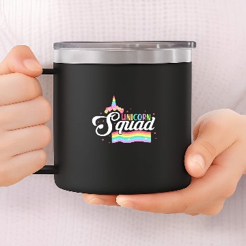 Discover Unicorn Pet Squad Rainbow Zip 14oz Stainless Steel Tumblers