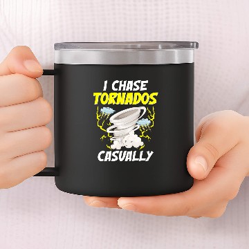 Discover Storm Chasing Lightning Thunder Weather Hurricane Tornado 22 14oz Stainless Steel Tumblers