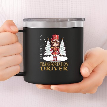 Discover Transportation Driver Christmas Classic Female Nutcracker 14oz Stainless Steel Tumblers