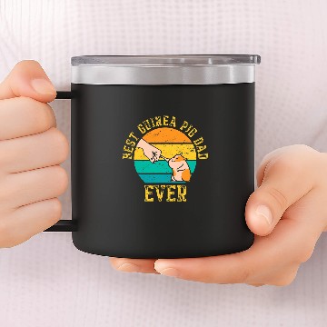 Discover Guinea Pig Pet Love Daddy vintages Guinea Pig Dad Ever 3 14oz Stainless Steel Tumblers