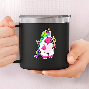 Discover Unicorn Pet Waffle ice cream Baseball Tees 14oz Stainless Steel Tumblers