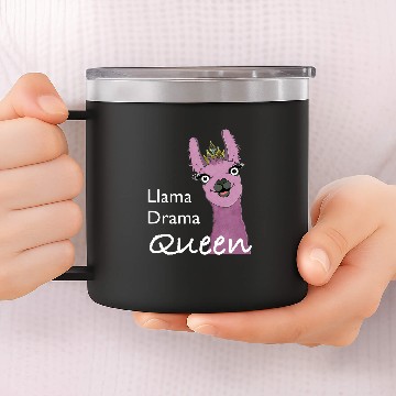 Discover Llama Pet drama queen Baseball Tees 14oz Stainless Steel Tumblers