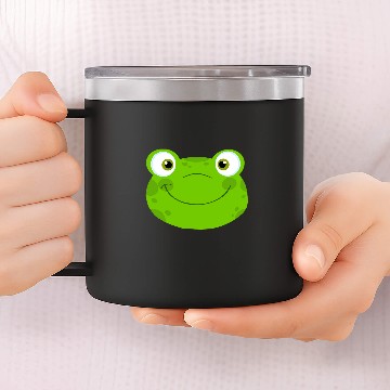 Discover Frog Pet Face 14oz Stainless Steel Tumblers