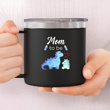 Discover Dinosaur Pet Mom To Be Dinosaur Baby Shower For Boy 14oz Stainless Steel Tumblers