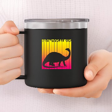 Discover Dinosaur Pet Brontosaurus Dinosaur Retro Costume Baseball Tees 14oz Stainless Steel Tumblers